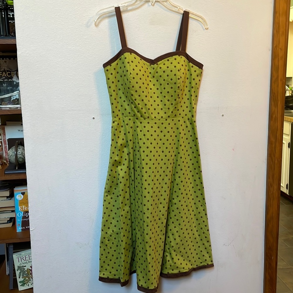 Retro vintage look polka dot dress